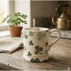 Emma Bridgewater Shamrock Mug - St. Patrick's Day Patron Saint of Ireland - EUC